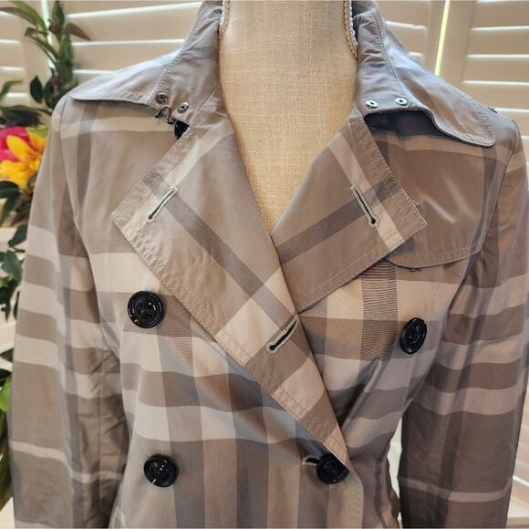 BURBERRY BRIT LONDON TRENCH COAT SIZE 4 - Picture 2 of 16